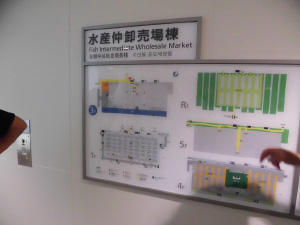 豊洲新市場の様子　見学説明会時の新市場な内部画像